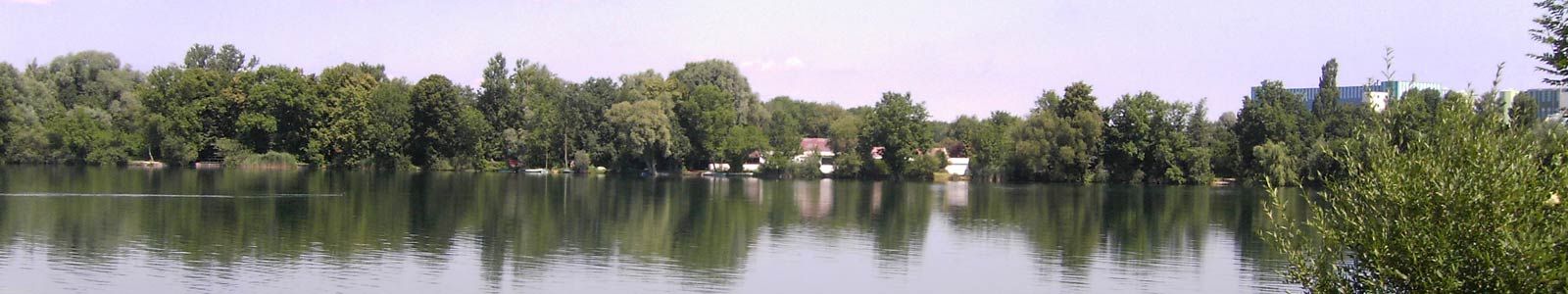 Fleuve Amper à proximité de la ville d'Olching en Allemagne