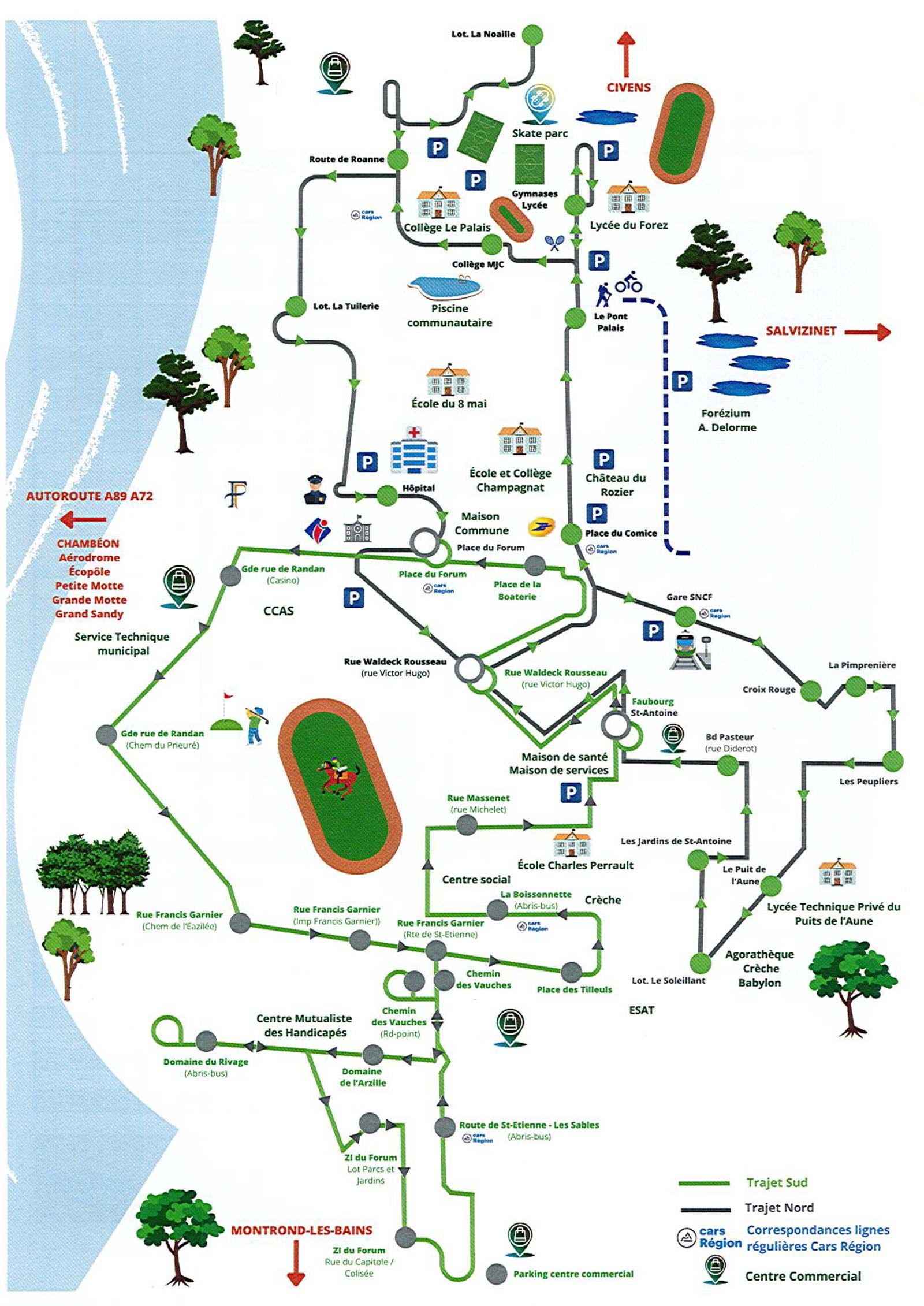 Circuit de la navette municipale